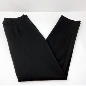 Whistles Slit Cuff Black Trousers Sz 6